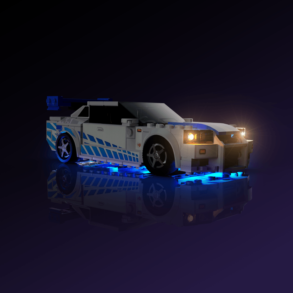 Desktrim™ | Light Kit for LEGO® Speed Champions 2 Fast 2 Furious Nissan Skyline GT-R (R34)