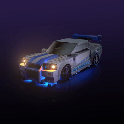 Desktrim™ | Light Kit for LEGO® Speed Champions 2 Fast 2 Furious Nissan Skyline GT-R (R34)