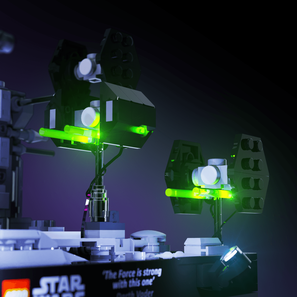Desktrim™ | Light Kit for LEGO® Star Wars Death Star Trench Run Diorama