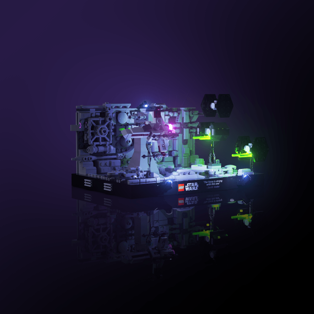 Desktrim™ | Light Kit for LEGO® Star Wars Death Star Trench Run Diorama