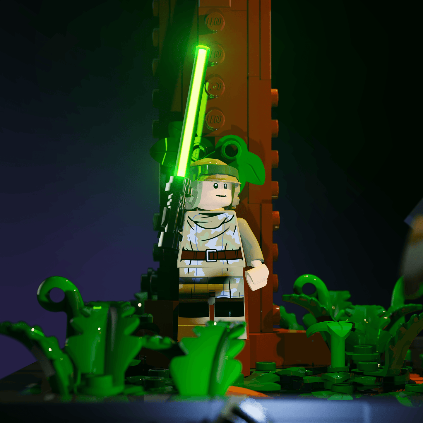 Desktrim™ | Light Kit for LEGO® Star Wars Endor Speeder Chase Diorama