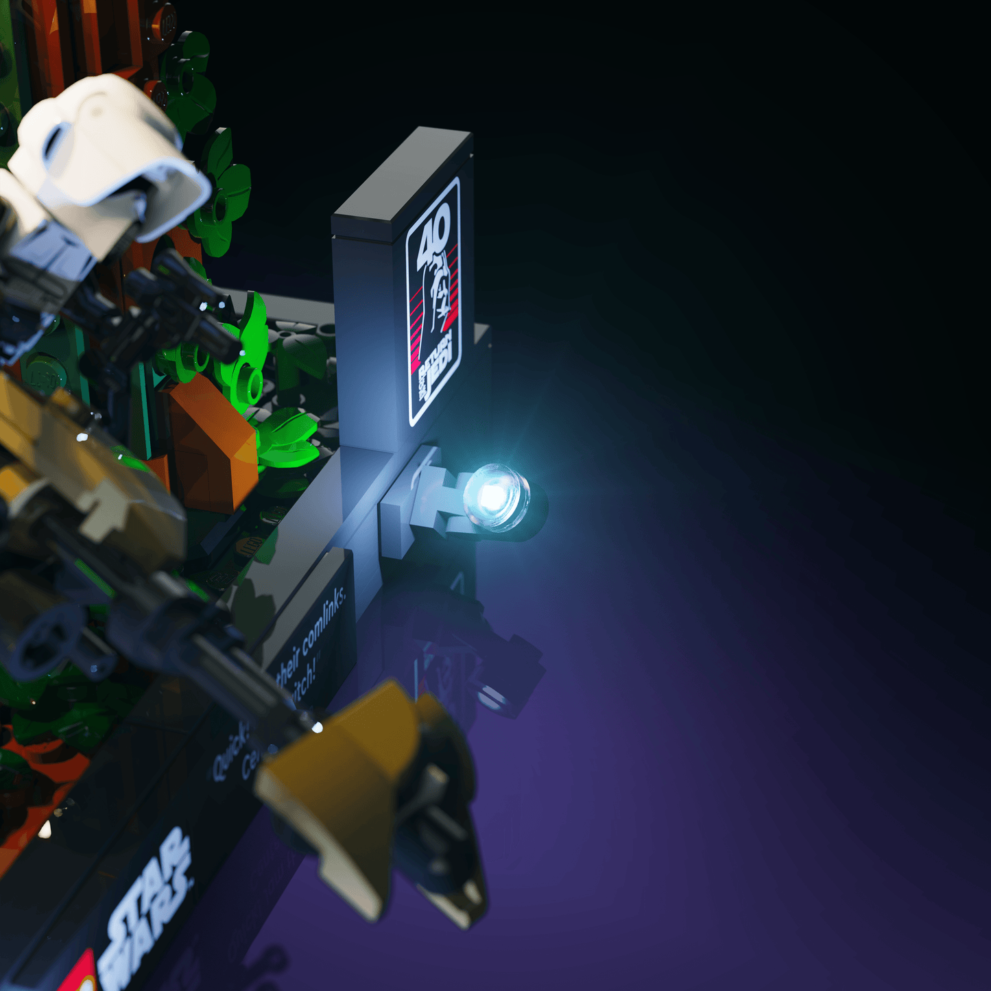 Desktrim™ | Light Kit for LEGO® Star Wars Endor Speeder Chase Diorama