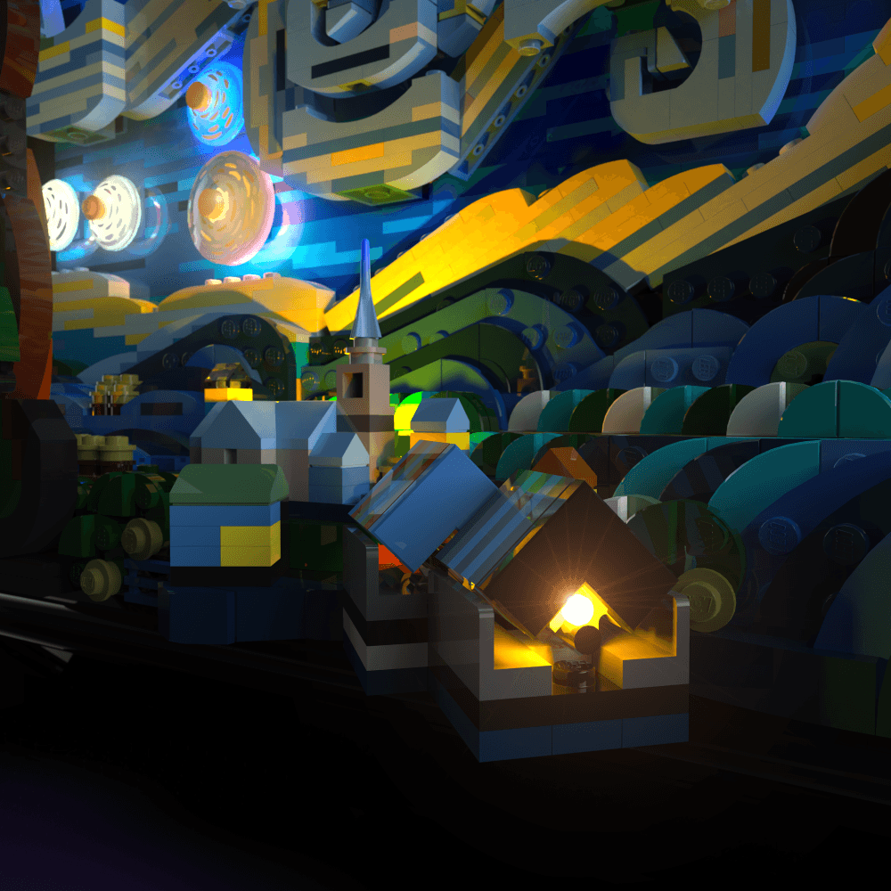 Desktrim™ | Light Kit for LEGO® Vincent van Gogh - The Starry Night