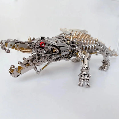 Desktrim™ | Mechanical Crocodile Metal Sculpture