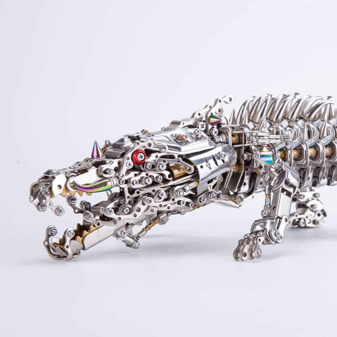 Desktrim™ | Mechanical Crocodile Metal Sculpture