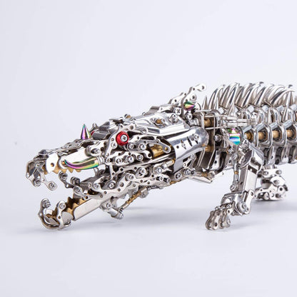 Desktrim™ | Mechanical Crocodile Metal Sculpture