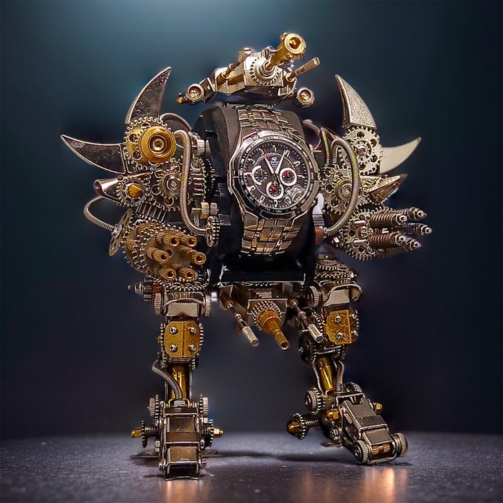 Desktrim™ | Titan Guardian Mecha Watch Stand - 3D Metal Puzzle