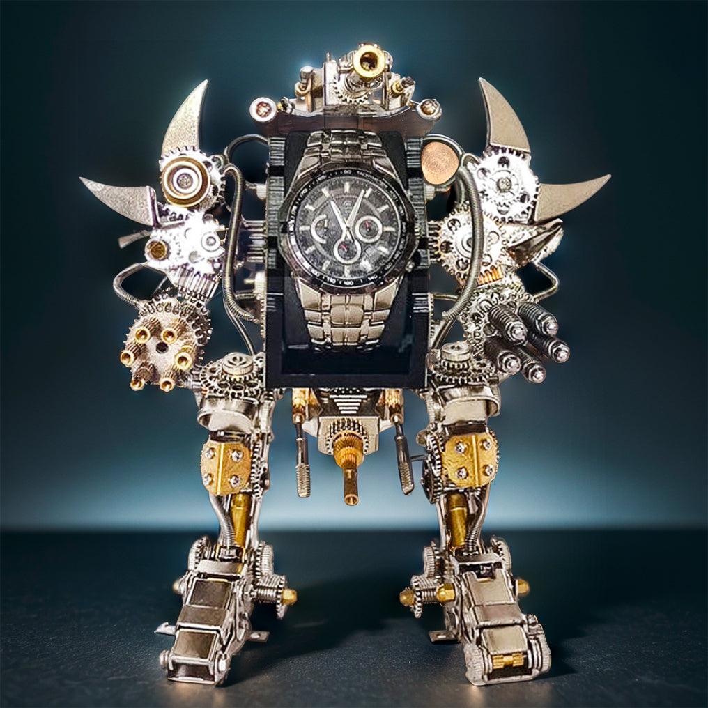Desktrim™ | Titan Guardian Mecha Watch Stand - 3D Metal Puzzle