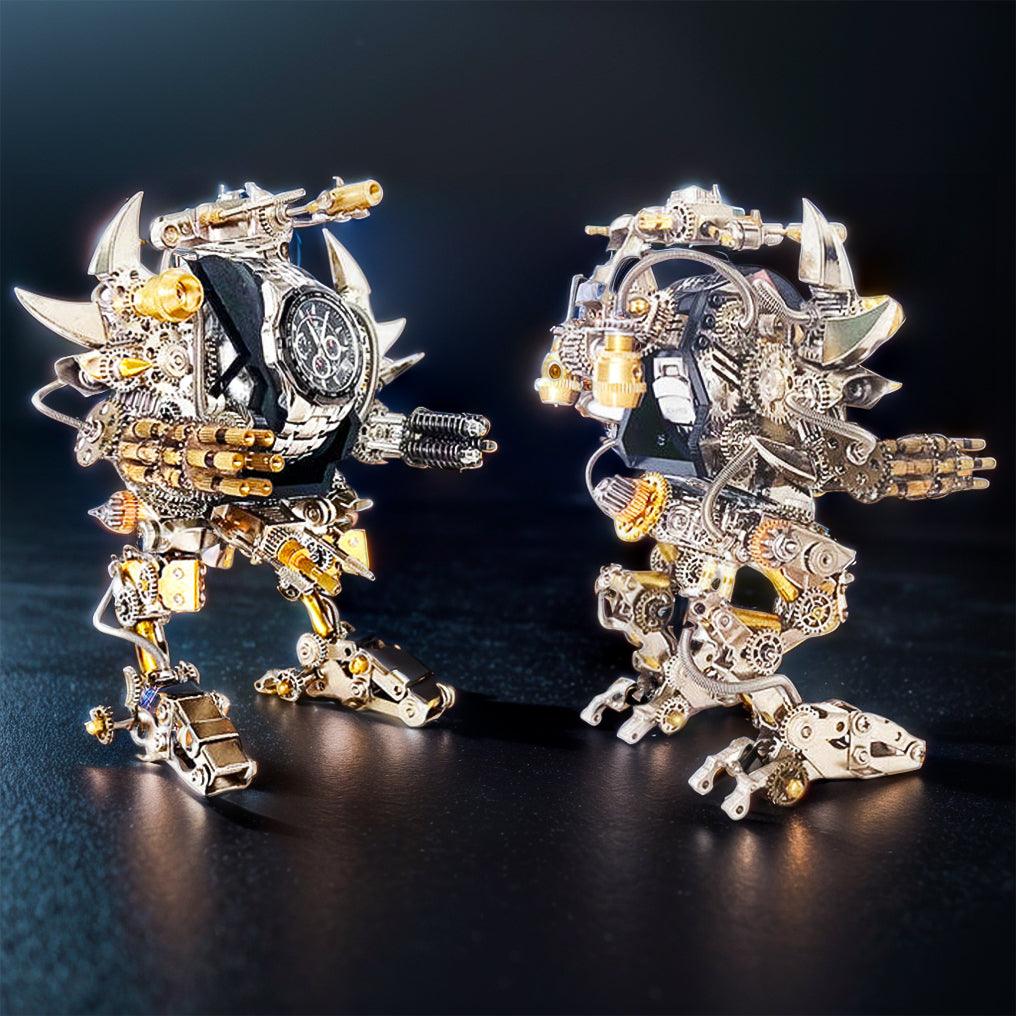 Desktrim™ | Titan Guardian Mecha Watch Stand - 3D Metal Puzzle