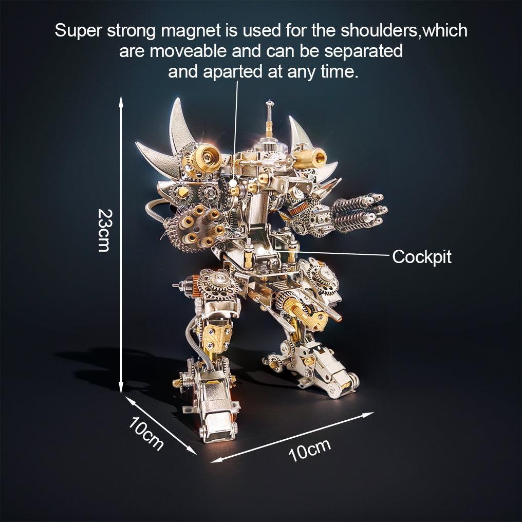Desktrim™ | Titan Guardian Mecha Watch Stand - 3D Metal Puzzle