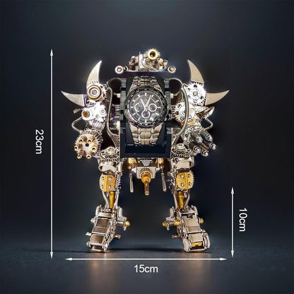Desktrim™ | Titan Guardian Mecha Watch Stand - 3D Metal Puzzle