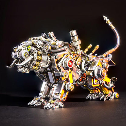 Desktrim™ | Mechanical Winged Tiger 3D Metal Puzzle 700+ Pieces