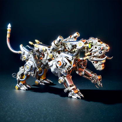 Desktrim™ | Mechanical Winged Tiger 3D Metal Puzzle 700+ Pieces