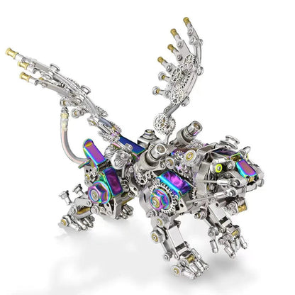 Desktrim™ | Mechanical Winged Tiger 3D Metal Puzzle 700+ Pieces