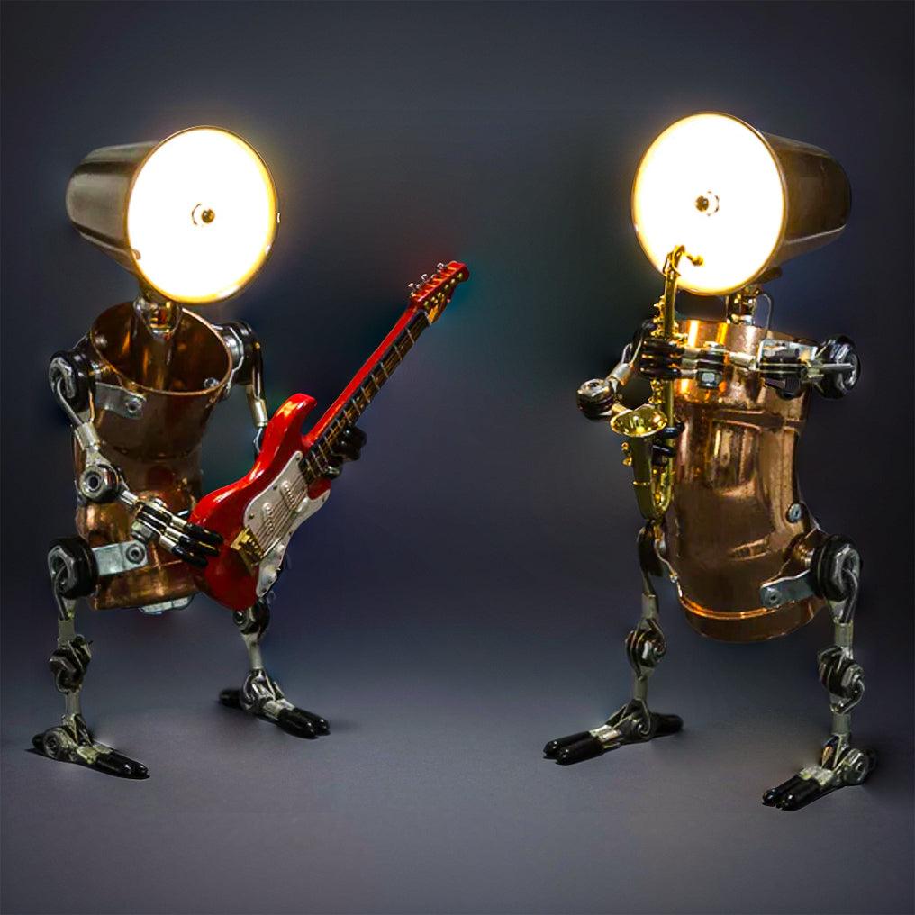 Desktrim™ | DIY 3D Metal Steampunk Hand-Assembled Robot Band Model