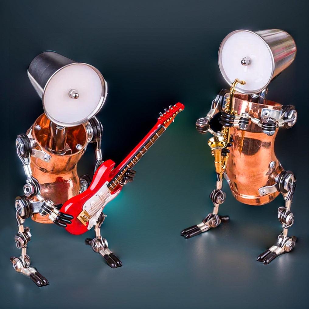 Desktrim™ | DIY 3D Metal Steampunk Hand-Assembled Robot Band Model