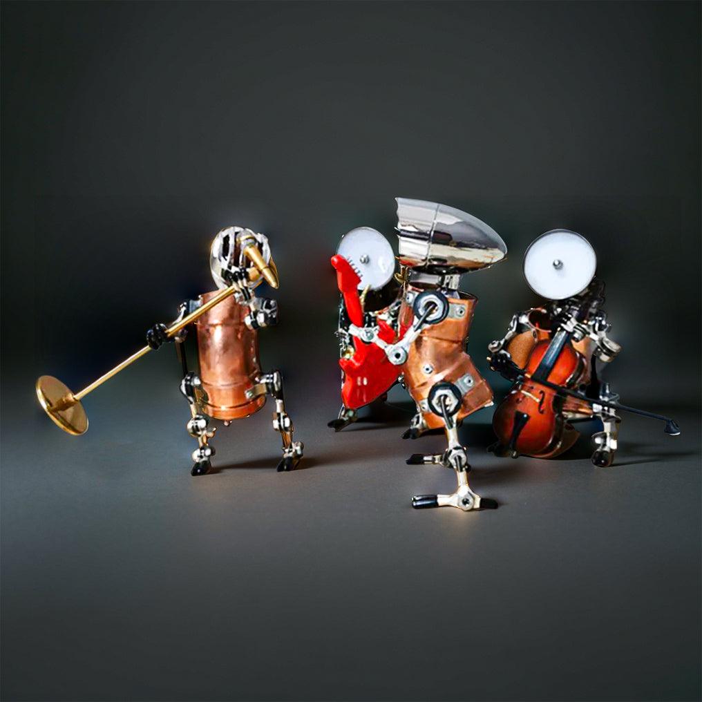 Desktrim™ | DIY 3D Metal Steampunk Hand-Assembled Robot Band Model