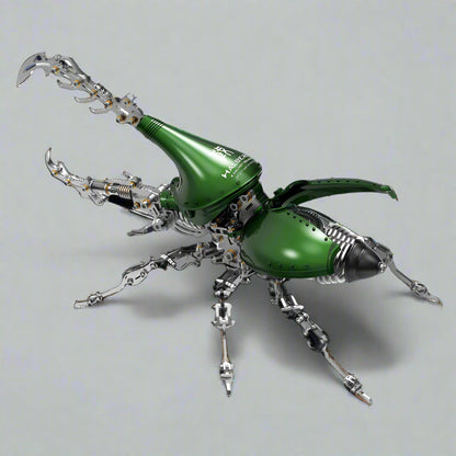 Desktrim™ | DIY 3D Beetle with Long Horn Metal Model Puzzles Kits