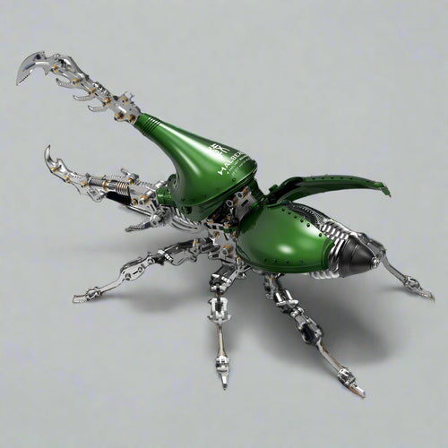 Desktrim™ | DIY 3D Beetle with Long Horn Metal Model Puzzles Kits