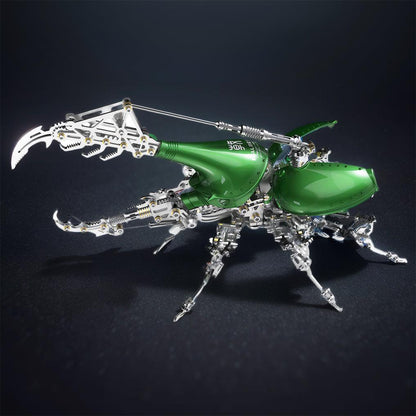 Desktrim™ | DIY 3D Beetle with Long Horn Metal Model Puzzles Kits