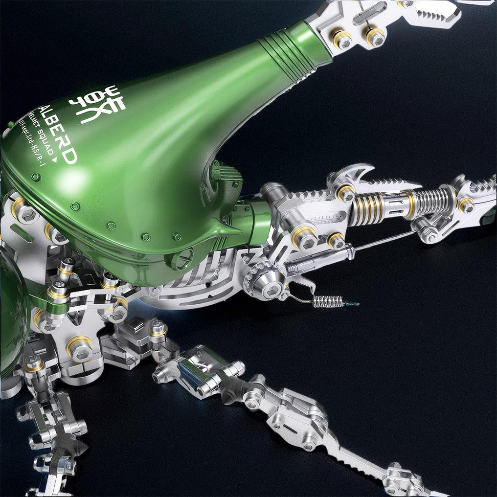 Desktrim™ | DIY 3D Beetle with Long Horn Metal Model Puzzles Kits