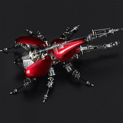 Desktrim™ | DIY 3D Beetle with Long Horn Metal Model Puzzles Kits