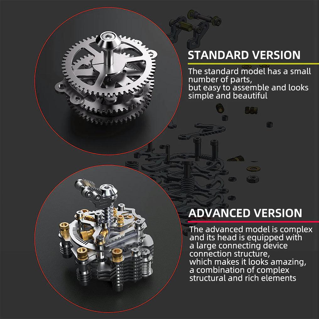 Desktrim™ | DIY 3D Beetle with Long Horn Metal Model Puzzles Kits