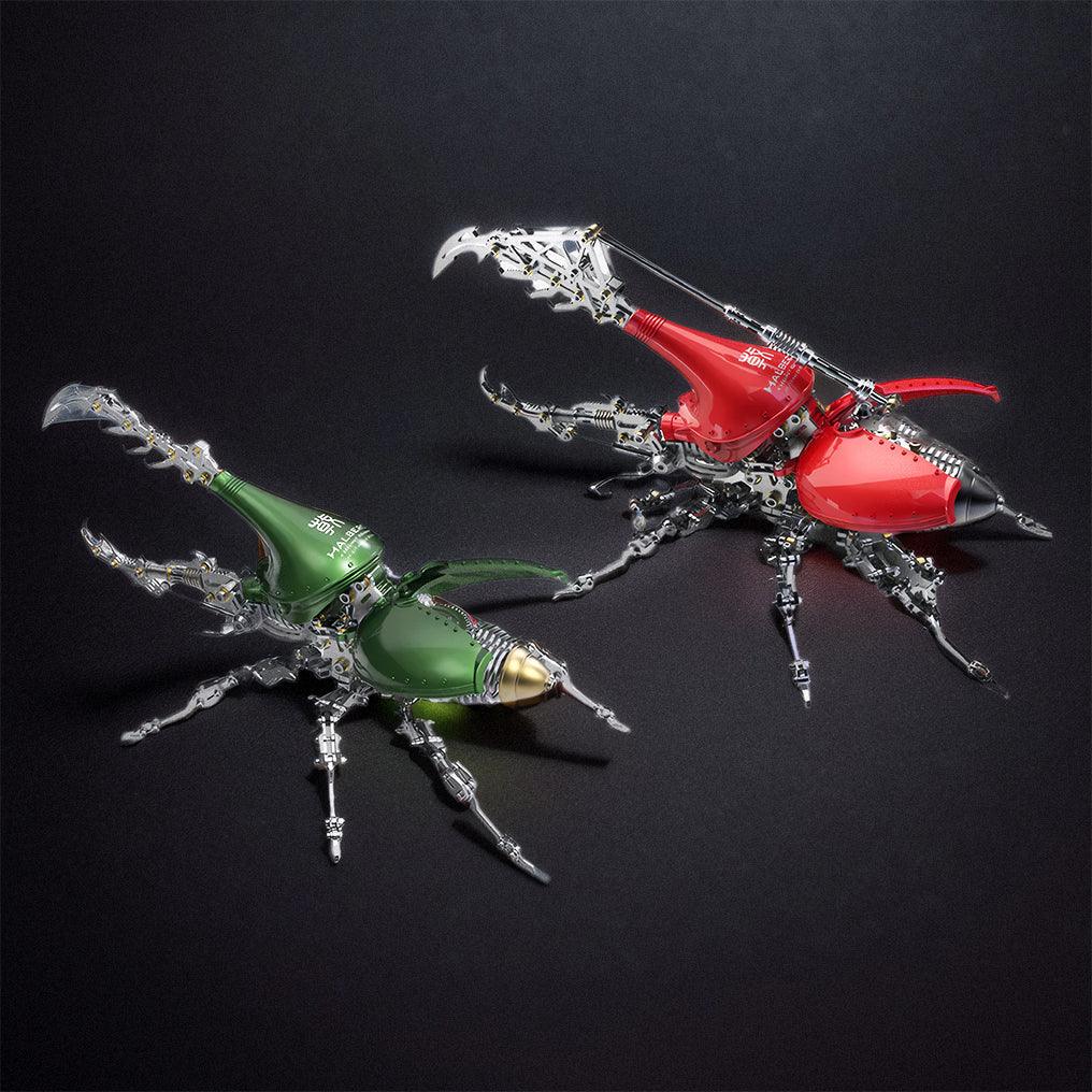Desktrim™ | DIY 3D Beetle with Long Horn Metal Model Puzzles Kits