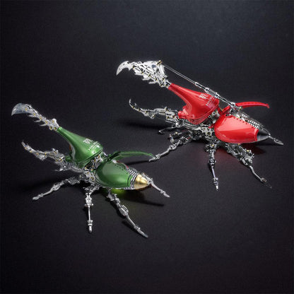 Desktrim™ | DIY 3D Beetle with Long Horn Metal Model Puzzles Kits