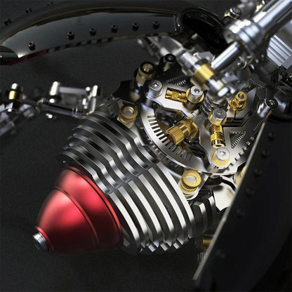 Desktrim™ | DIY 3D Beetle with Long Horn Metal Model Puzzles Kits