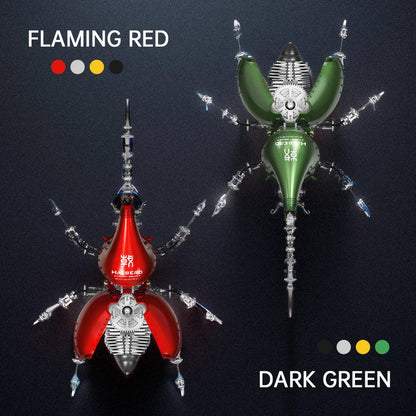 Desktrim™ | DIY 3D Beetle with Long Horn Metal Model Puzzles Kits