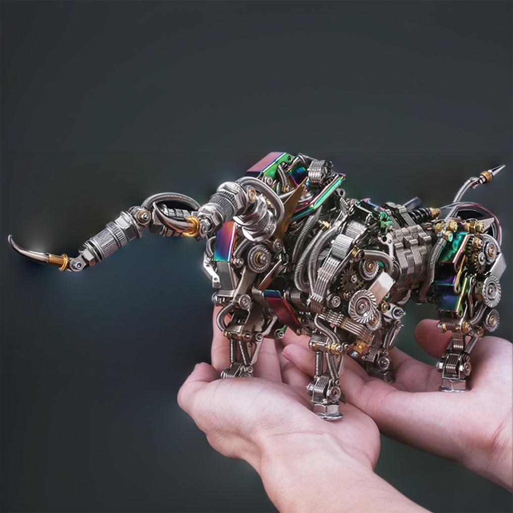 Desktrim™ | DIY 3D Metal Mechanical Bull Animal Model Assembly Kit 1087Pcs