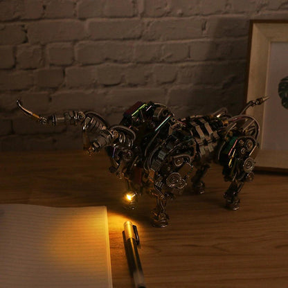 Desktrim™ | DIY 3D Metal Mechanical Bull Animal Model Assembly Kit 1087Pcs