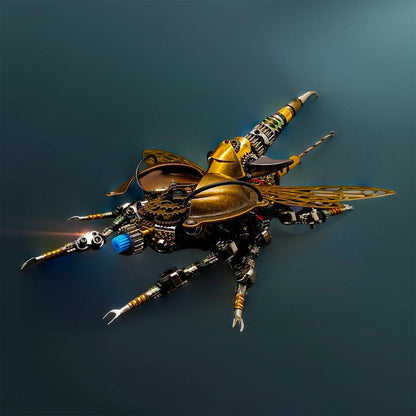 Desktrim™ | DIY 3D Metal Mechanical Rotatable Beetle Assembly Puzzle Model Kit