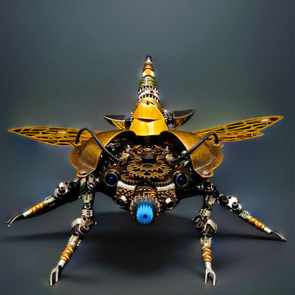 Desktrim™ | DIY 3D Metal Mechanical Rotatable Beetle Assembly Puzzle Model Kit