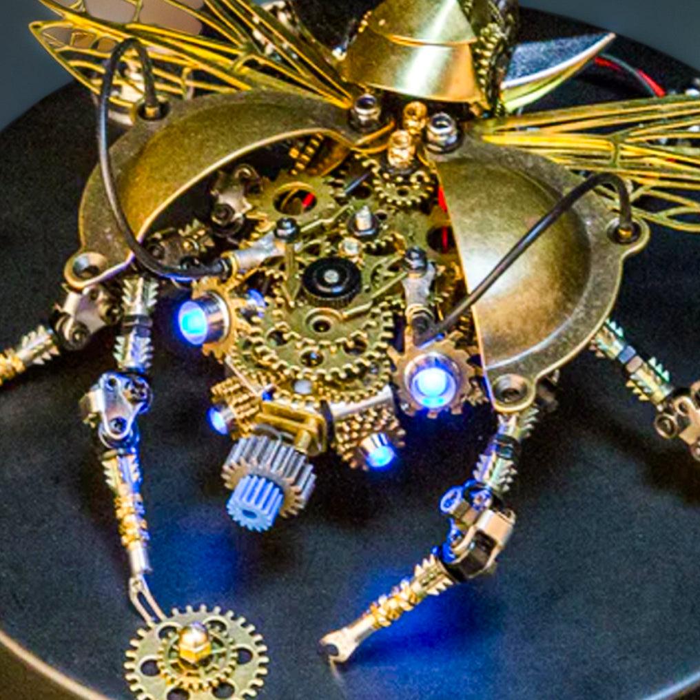 Desktrim™ | DIY 3D Metal Mechanical Rotatable Beetle Assembly Puzzle Model Kit