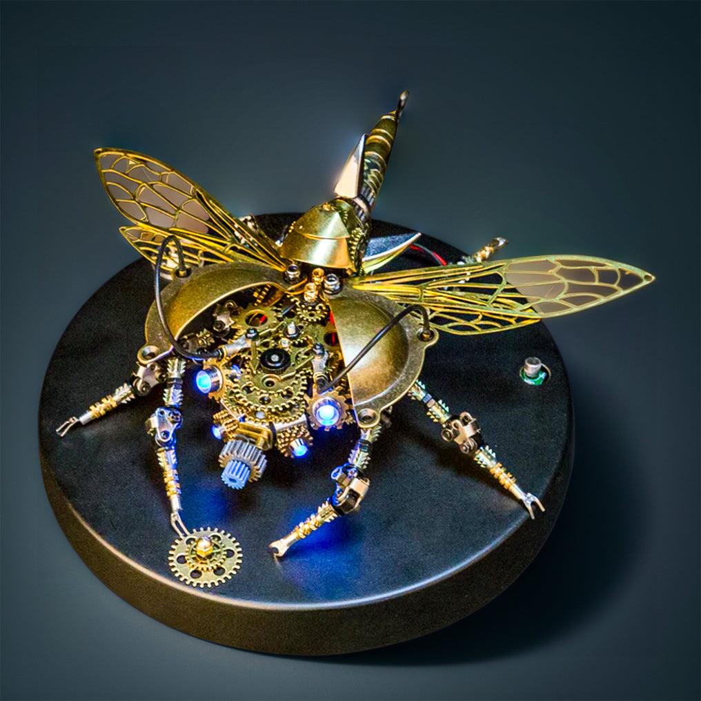 Desktrim™ | DIY 3D Metal Mechanical Rotatable Beetle Assembly Puzzle Model Kit