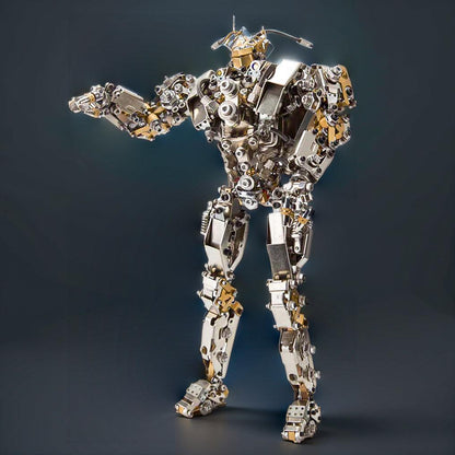 Desktrim™ | DIY 3D Steampunk Protoss Mecha Metal Model With Lights-1020+PCS