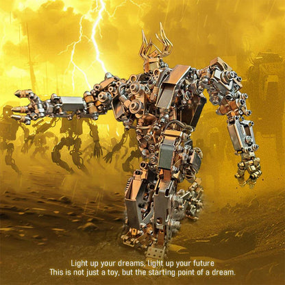 Desktrim™ | DIY 3D Steampunk Protoss Mecha Metal Model With Lights-1020+PCS