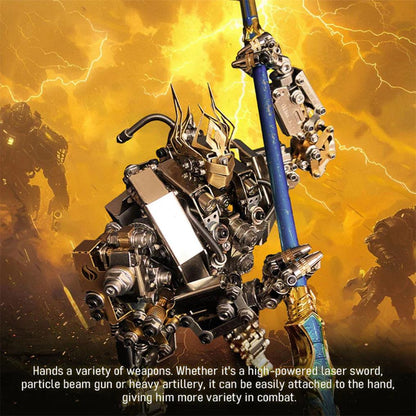 Desktrim™ | DIY 3D Steampunk Protoss Mecha Metal Model With Lights-1020+PCS