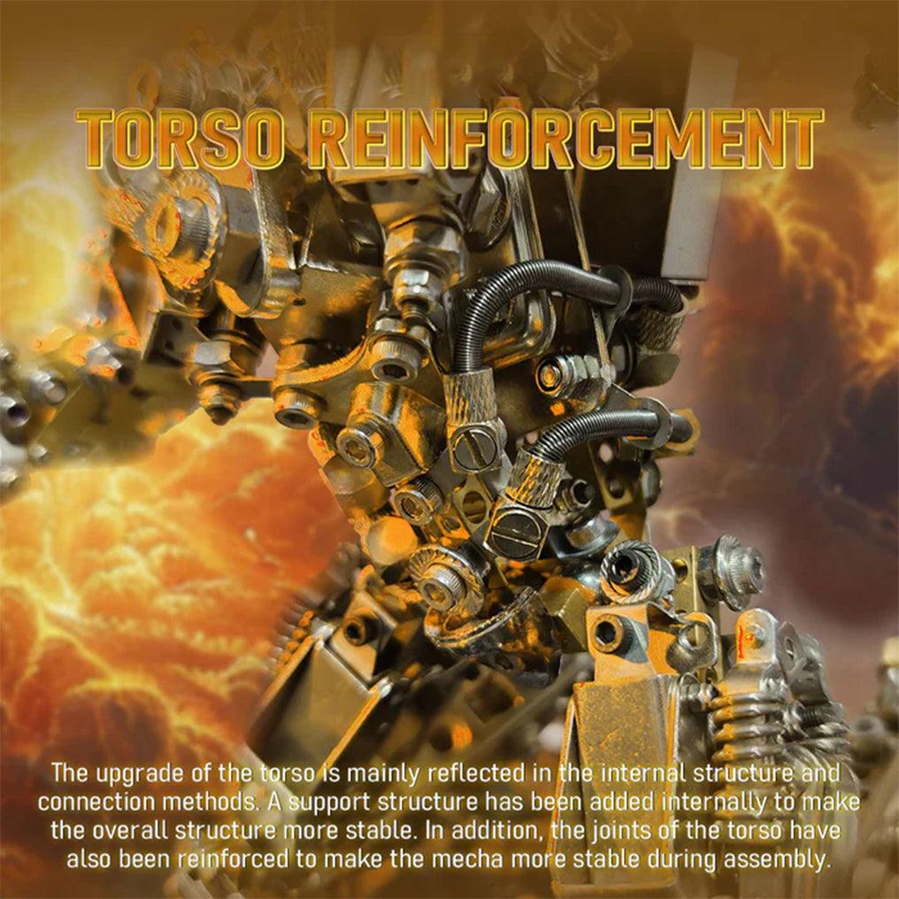 Desktrim™ | DIY 3D Steampunk Protoss Mecha Metal Model With Lights-1020+PCS