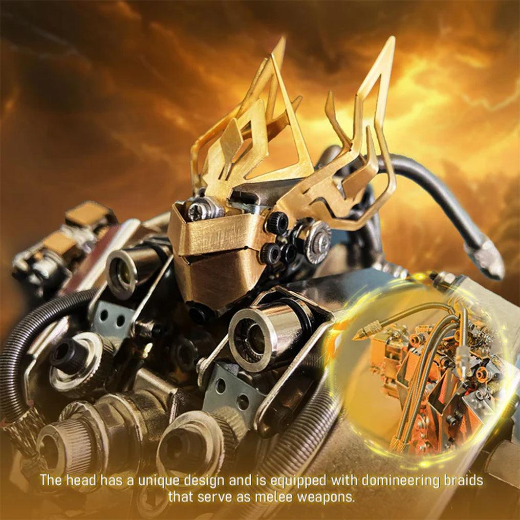 Desktrim™ | DIY 3D Steampunk Protoss Mecha Metal Model With Lights-1020+PCS