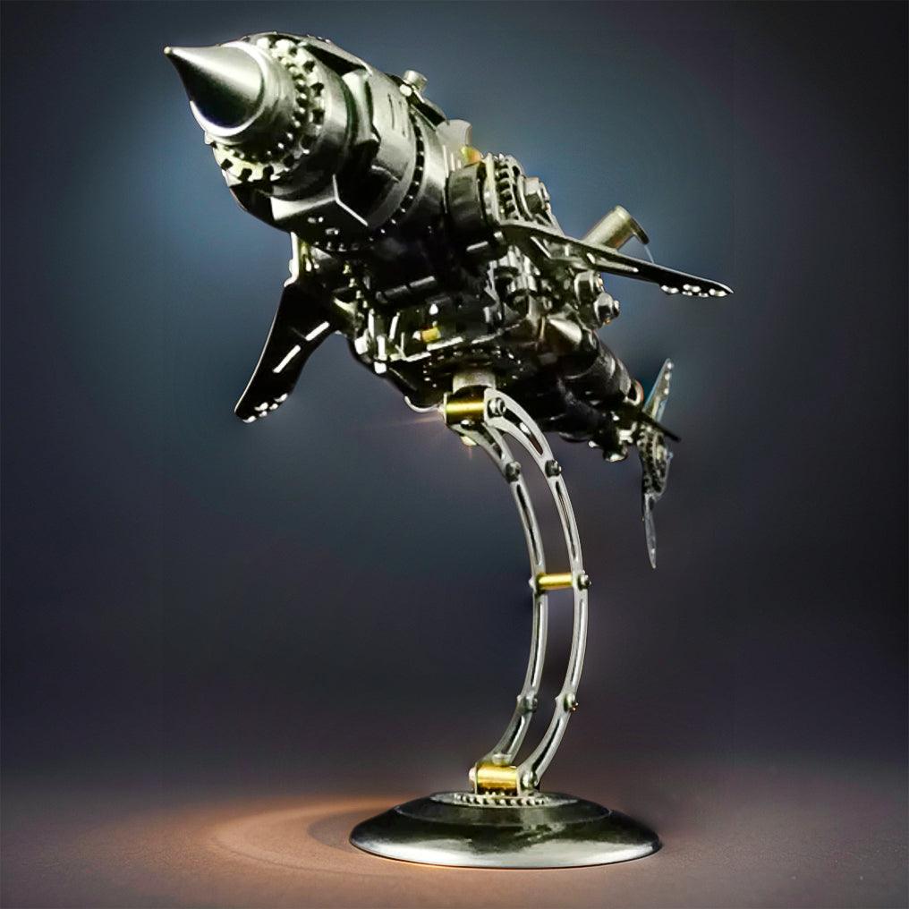 Desktrim™ | DIY 3D Metal Mechanical Shark Puzzle Model Assembly Kit-209PCS