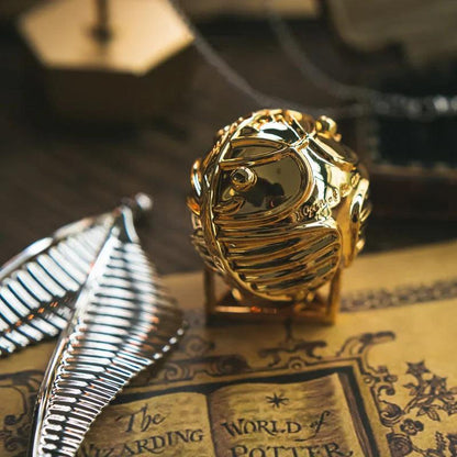 Desktrim™ | Magical Harry Potter Golden Snitch Ring Box