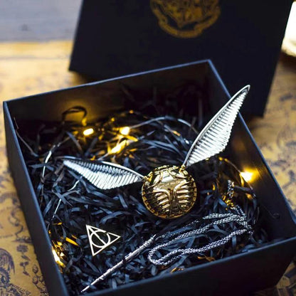 Desktrim™ | Magical Harry Potter Golden Snitch Ring Box