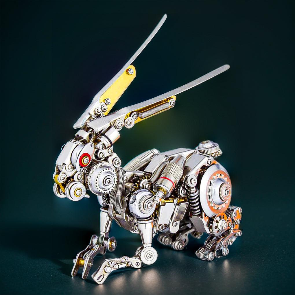 Desktrim™ | GEARSPRING REBEL 3D Metal Punk Mechanical Rabbit Model Kit
