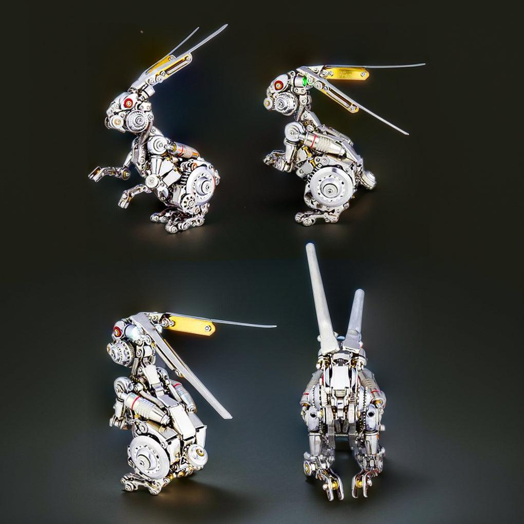 Desktrim™ | GEARSPRING REBEL 3D Metal Punk Mechanical Rabbit Model Kit