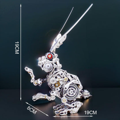 Desktrim™ | GEARSPRING REBEL 3D Metal Punk Mechanical Rabbit Model Kit