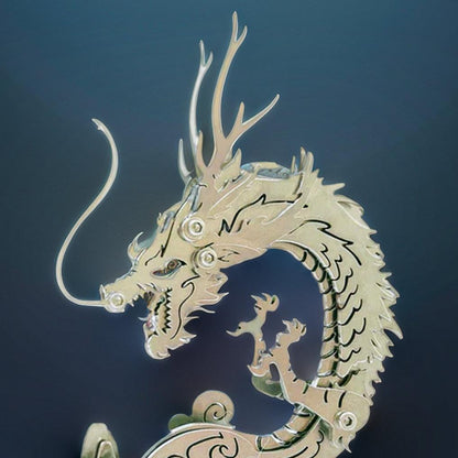 Desktrim™ | Dragon on the Mountain Mythical Creature Model Kit