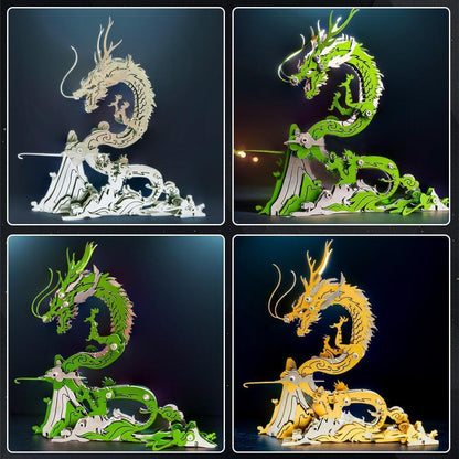 Desktrim™ | Dragon on the Mountain Mythical Creature Model Kit